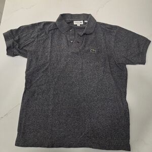 Lacoste Gray Polo Shirt Classic Short-Sleeved Design